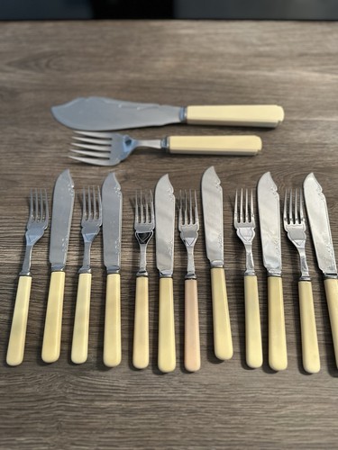 Tlg fischbesteck set - 13-tlg., für