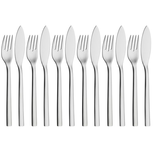 Nuova fischbesteck set - fischbesteck, 12
