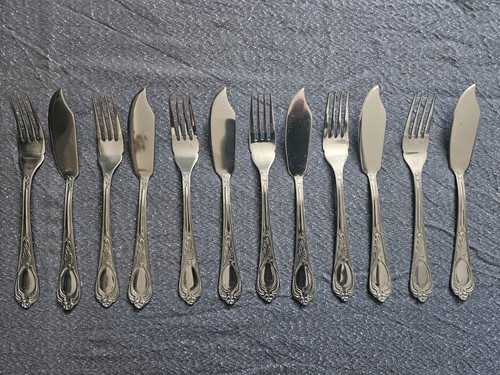 Edel fischbesteck rostfrei - rostfrei, 6